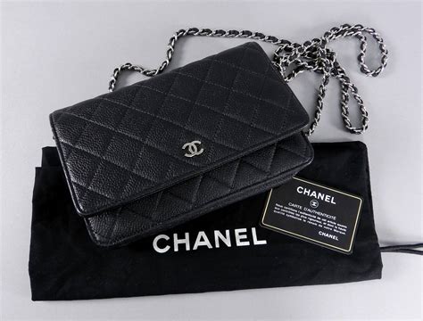 chanel classic caviar long wallet|CHANEL Caviar Quilted Wallet on Chain WOC Black.